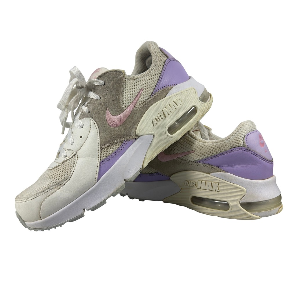 Nike Air Max Excee Women's Sneakers Beige Pink Purple Mesh Running Size 10